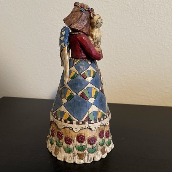 Jim Shore 2002 Angel with Cat  Heartwood Creek by Enesco F105170 Figurine W/tag - Picture 6 of 12